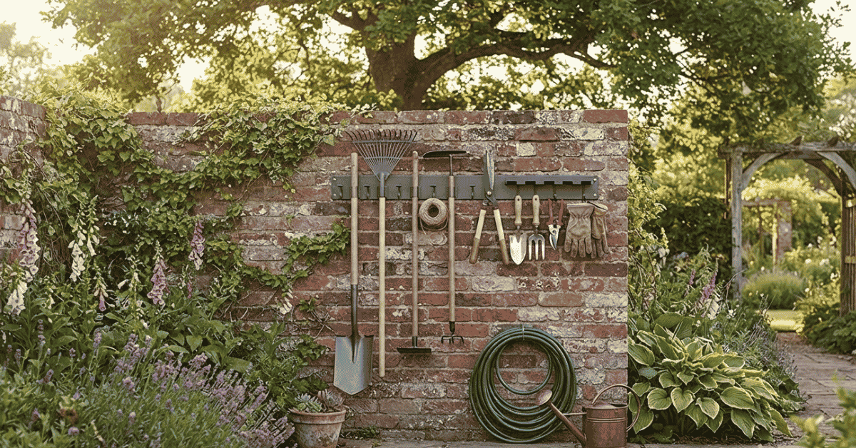 Wall Mount Garden Tool Rack: Brave, Odd Fix