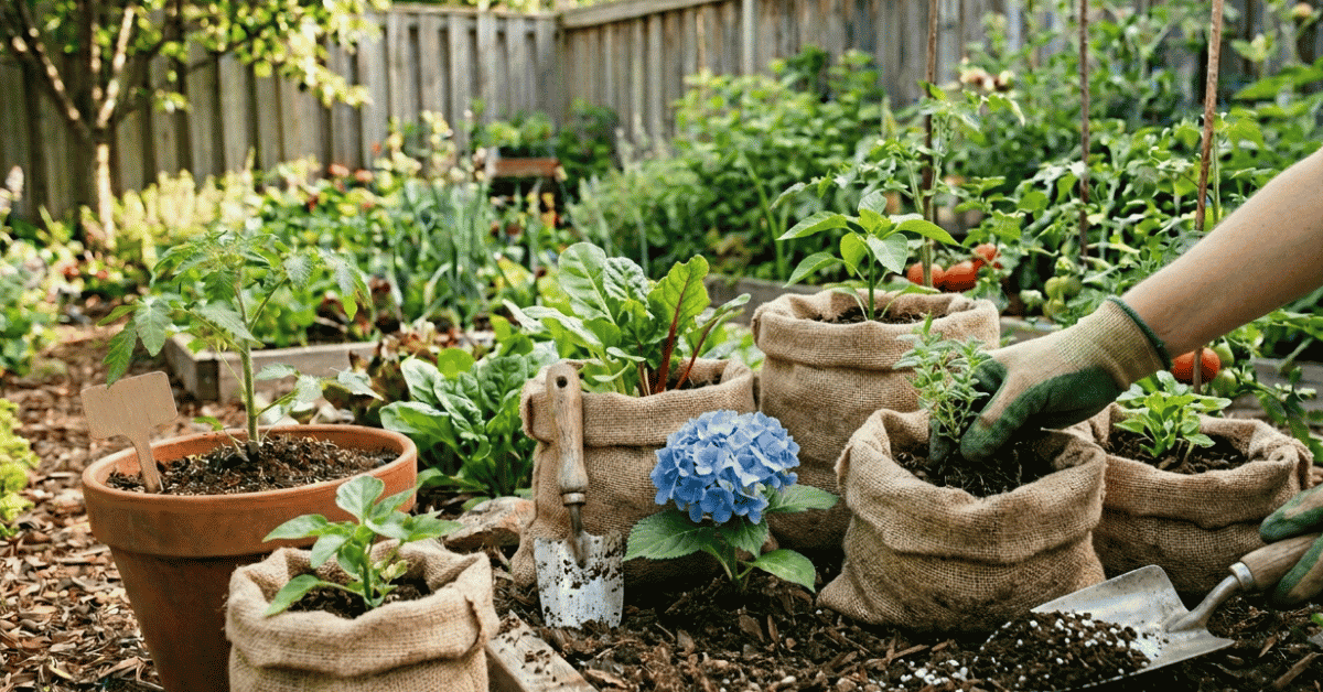 Burlap Bag Gardening