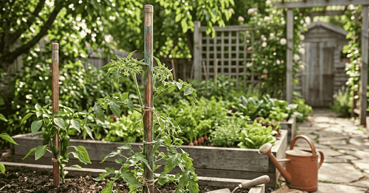 Copper Rods for Gardening