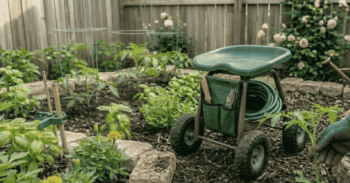 Gardening Chair With Wheels