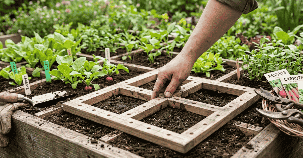 Square Foot Gardening Template