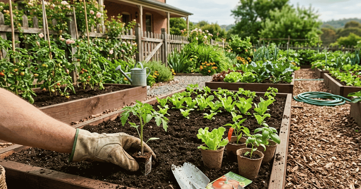 When planting a vegetable garden