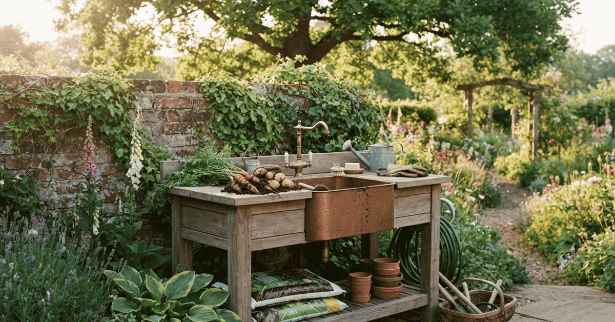Outdoor Gardening Sink: Handy Fresh Yard Gem