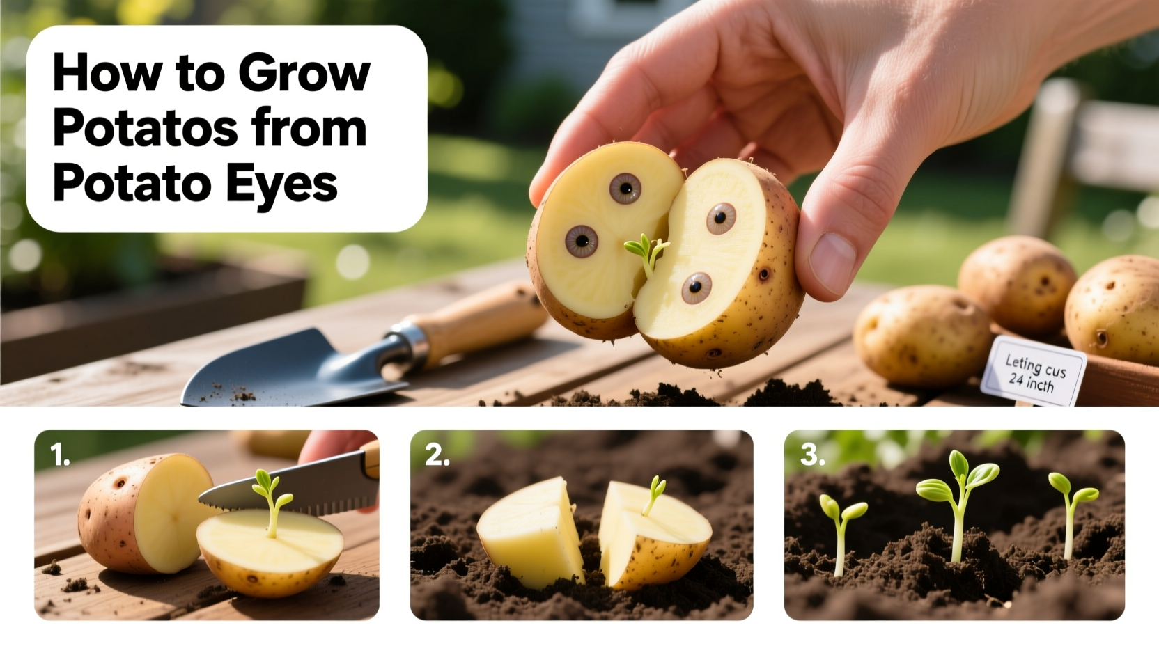 How To Plant Potatoes From Potato Eyes