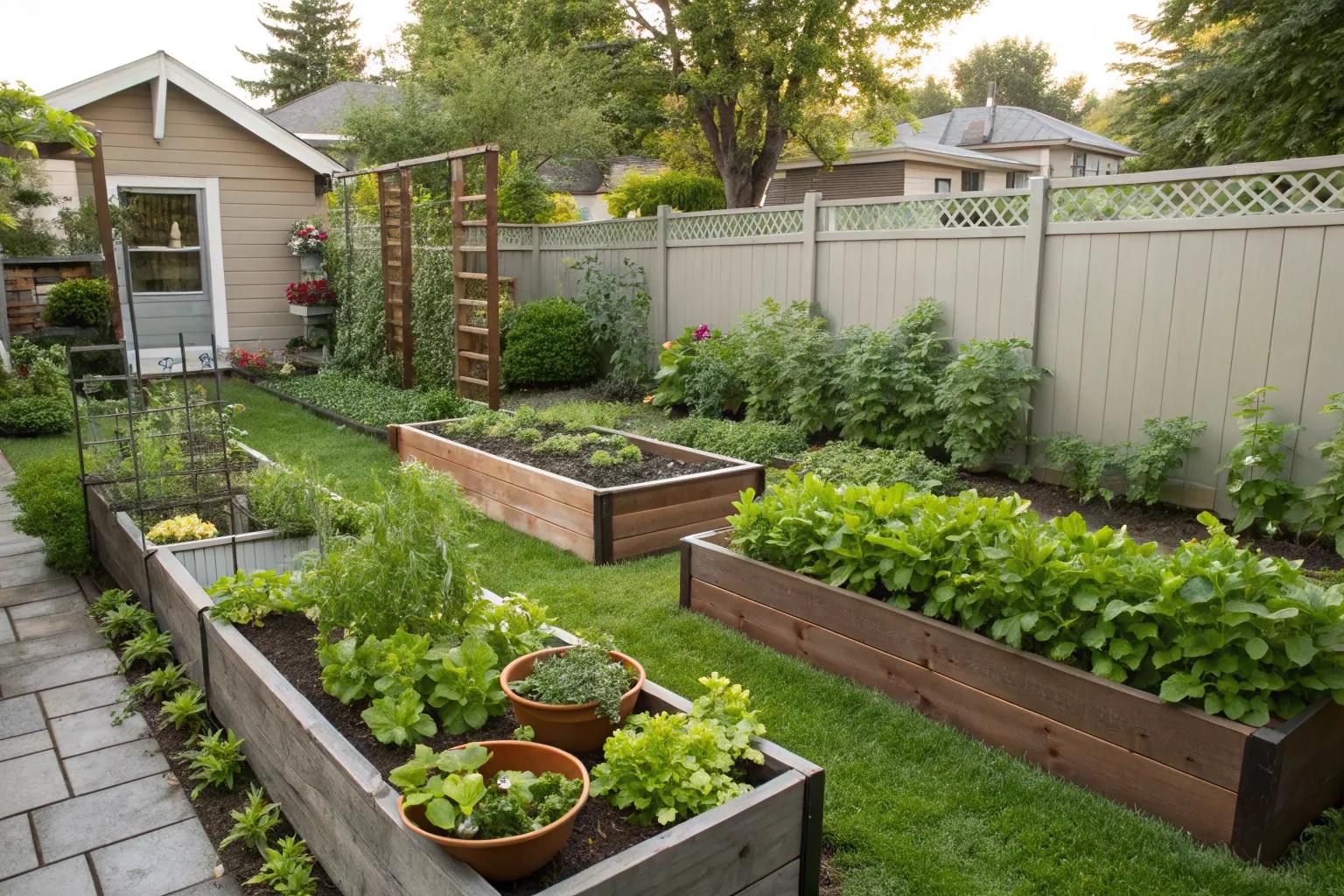 Small Backyard Vegetable Gardens
